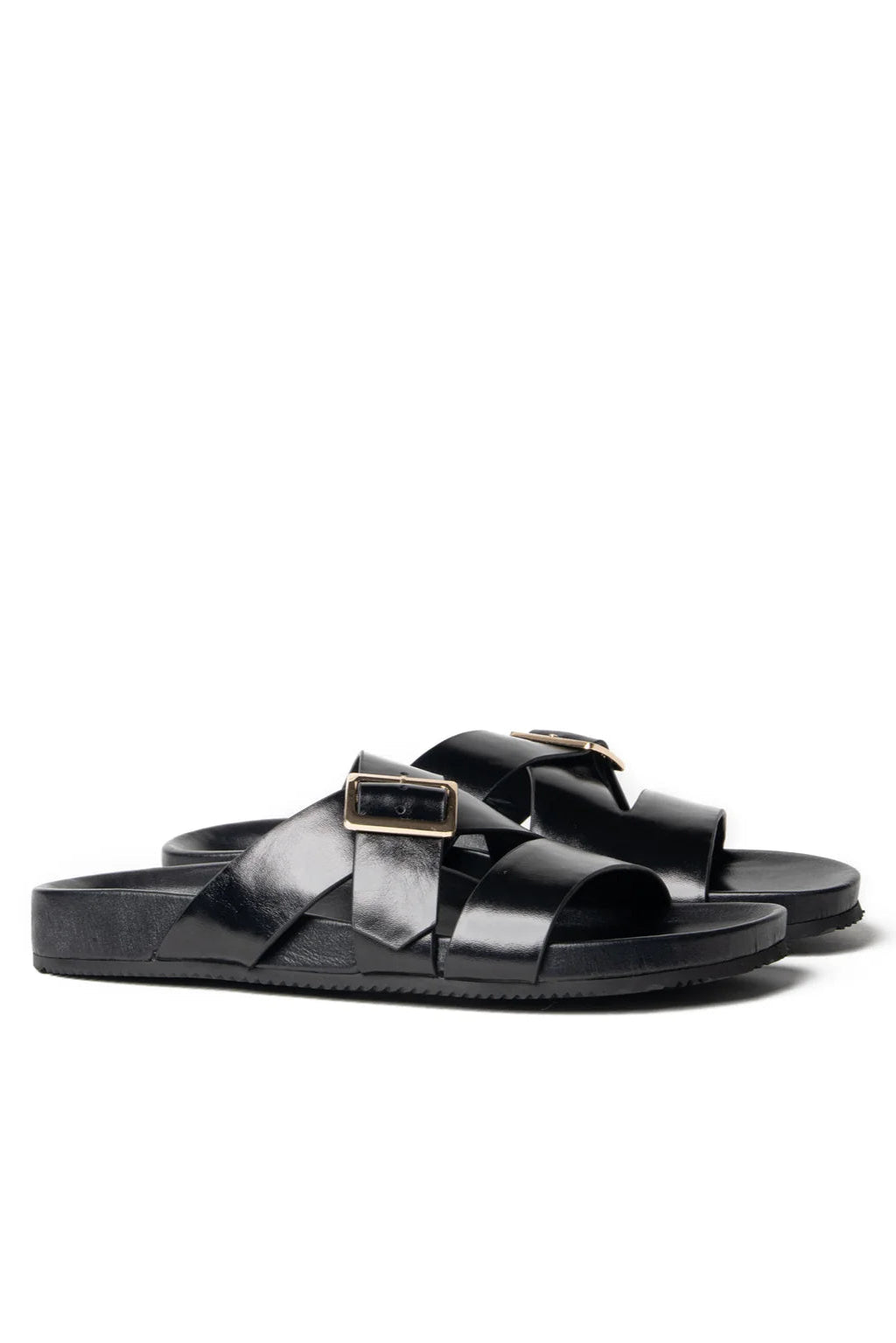 Buckle Strap Slide - Black