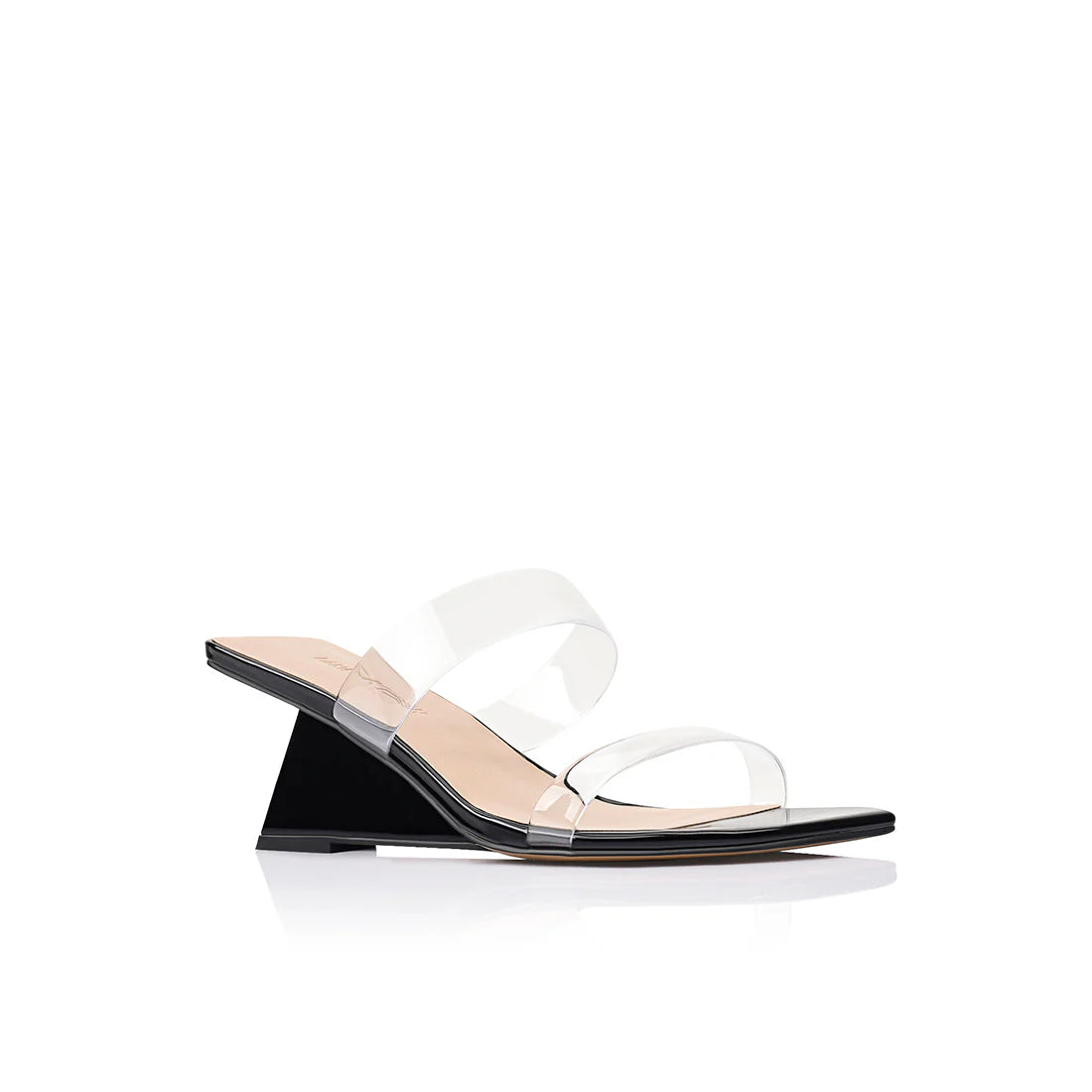 BAMBI WEDGE - BLACK PATENT LEATHER