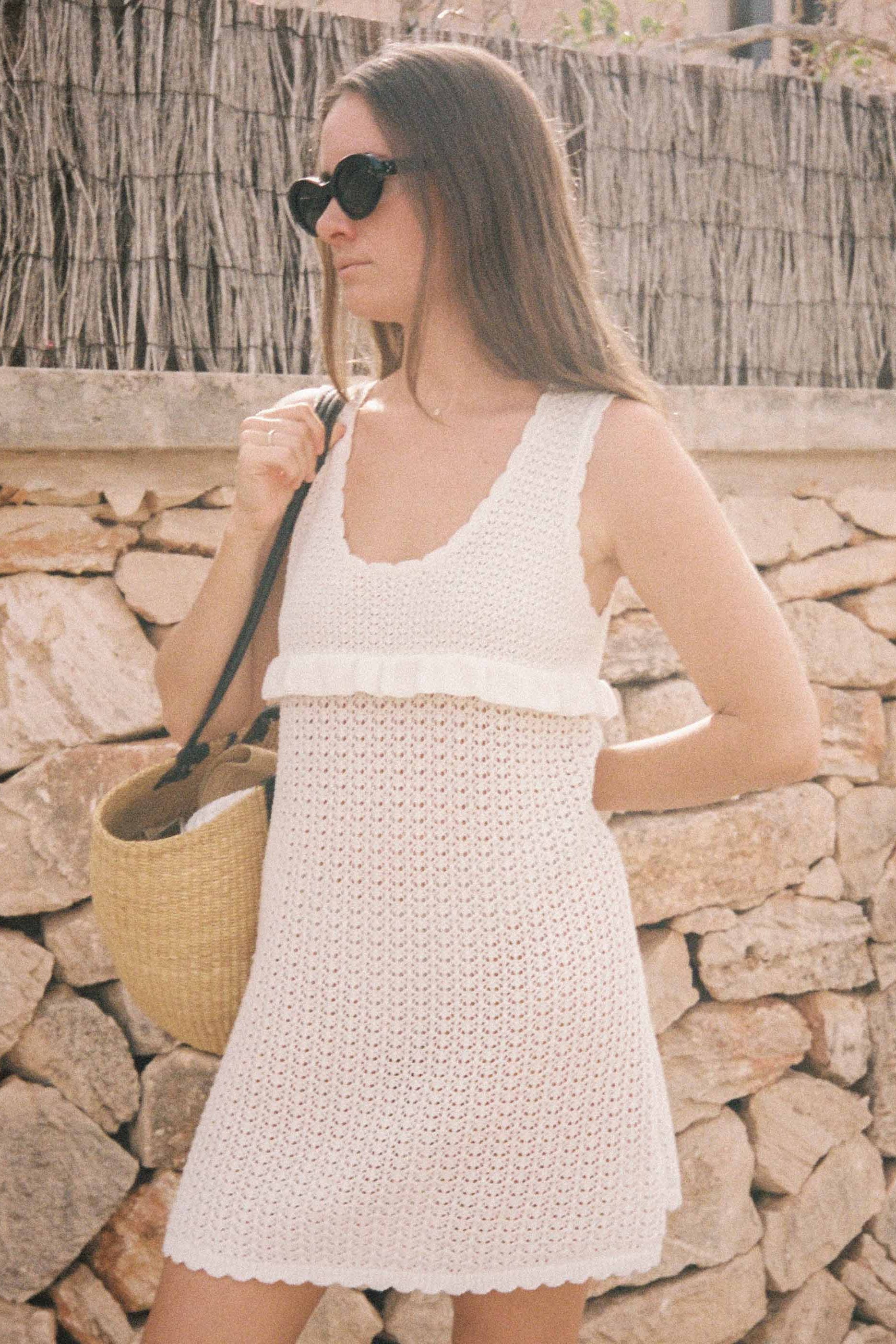 Pointelle Amelia Mini Dress