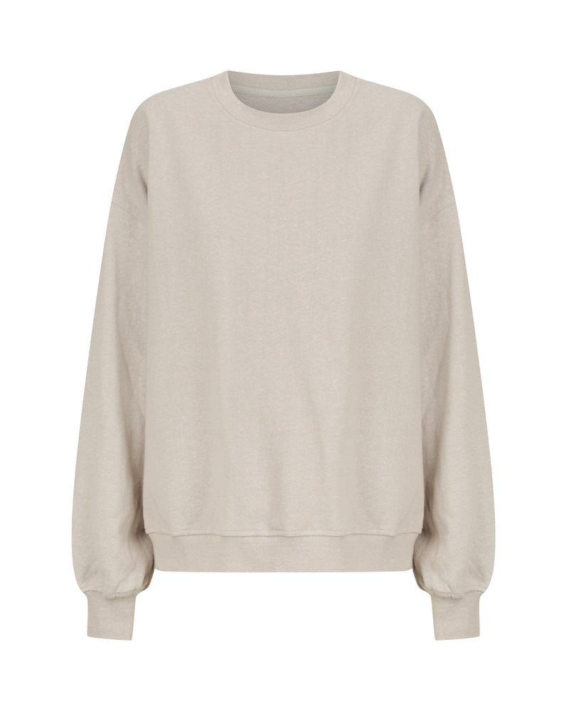 THE CREWNECK SWEATSHIRT - STONE