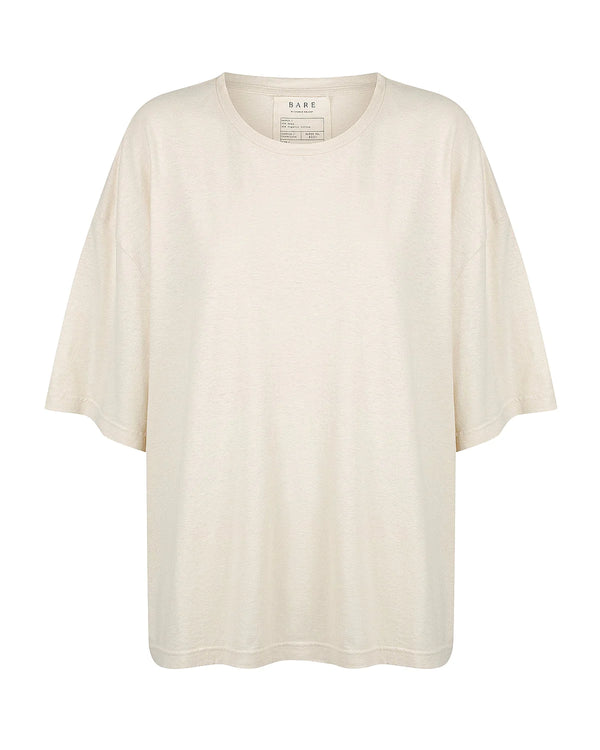 THE DISTRESSED EVERYDAY TEE - NATURAL