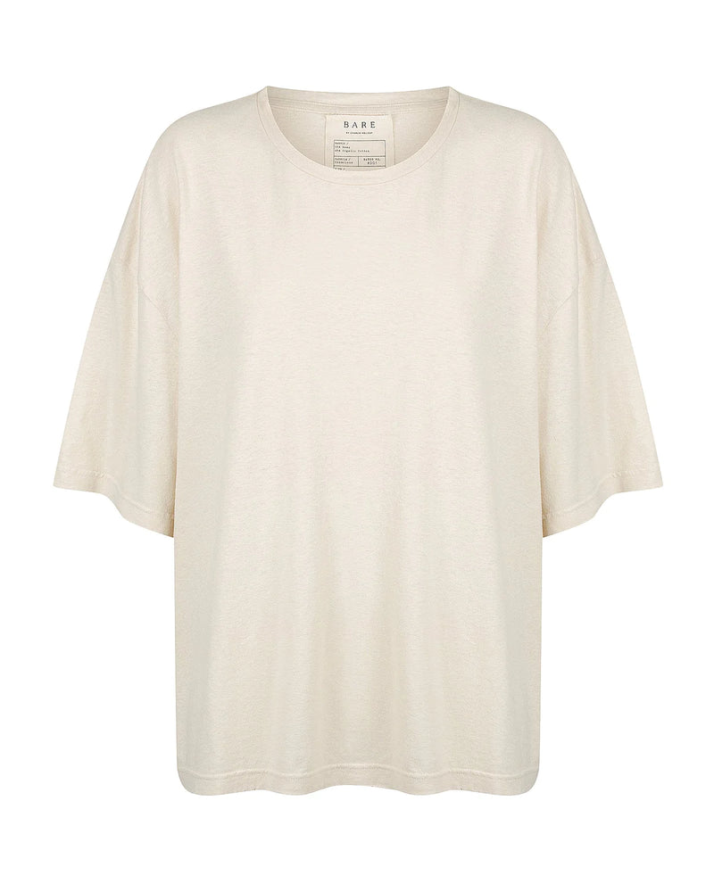 THE DISTRESSED EVERYDAY TEE - NATURAL