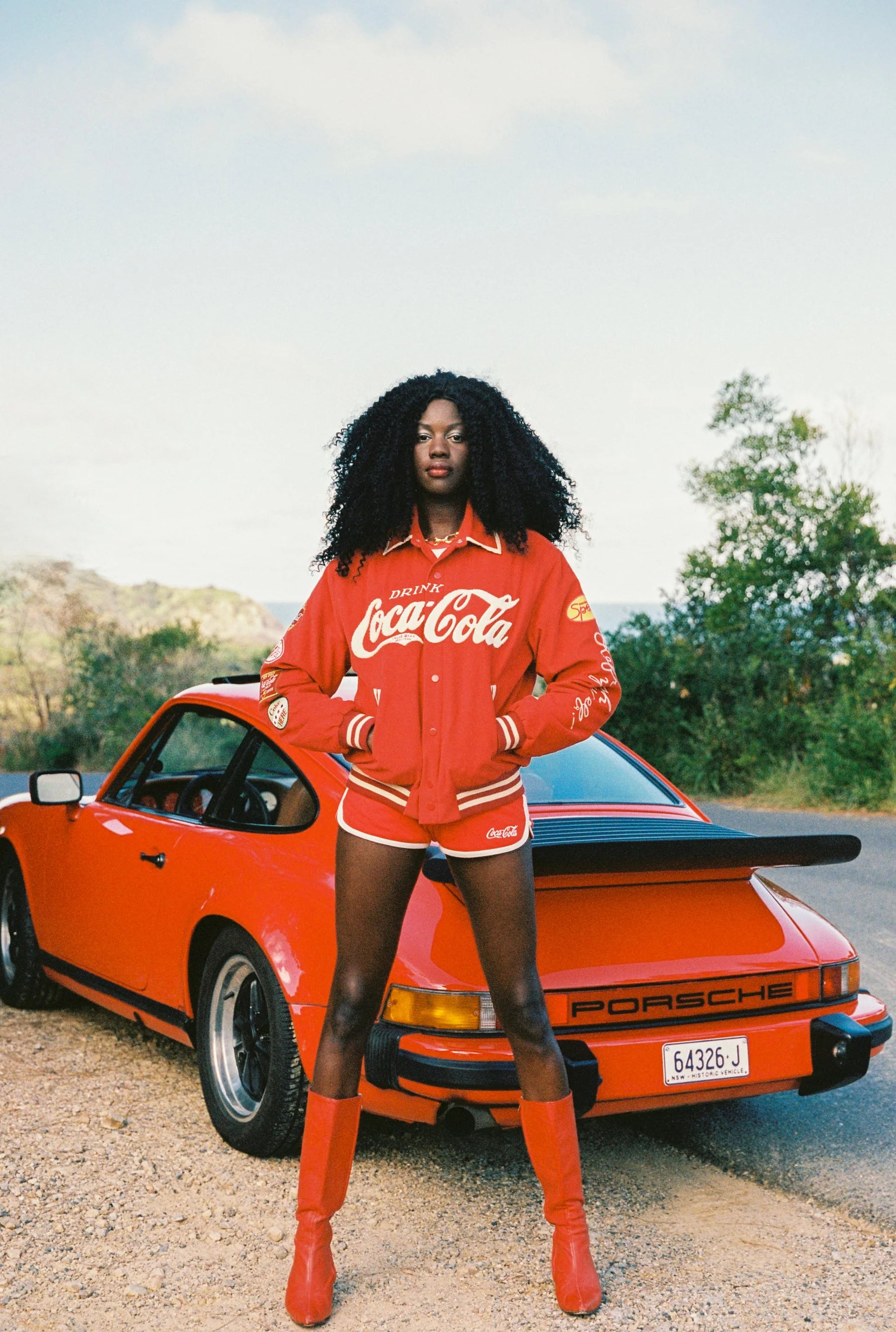 Classic Coke Varsity Jacket - red