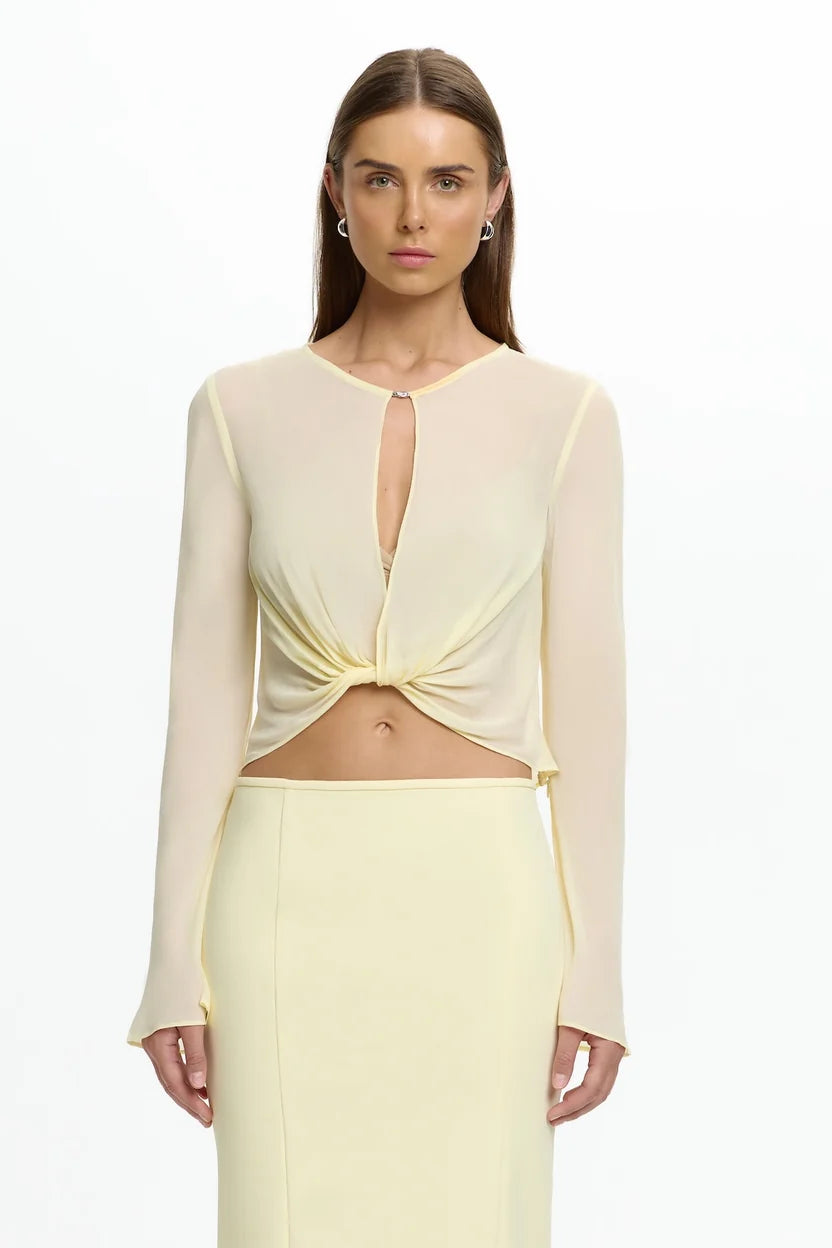 Yeirah Long Sleeve Top - Vanilla