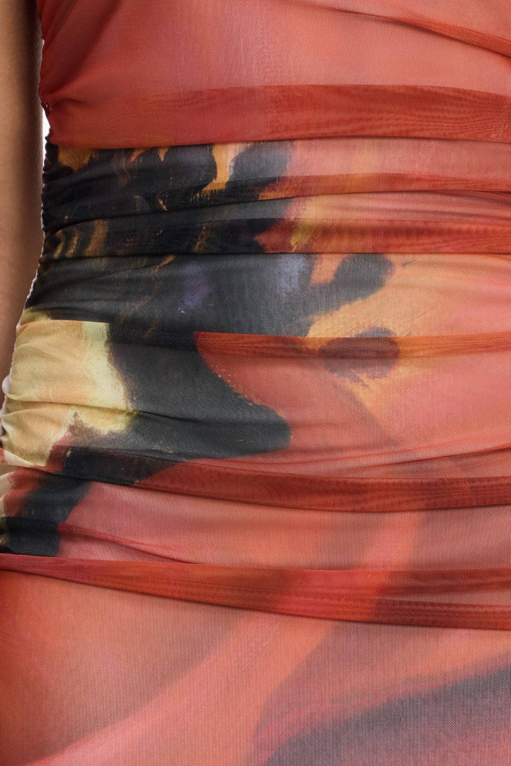 SURA STRAPLESS DRESS - Poppy Botanic