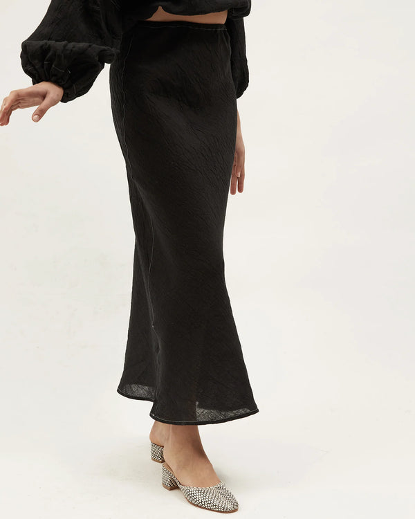 BIAS SKIRT - BLACK