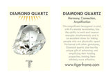 SUPERPOWER CHARM NECKLACE - CHRYSOPRASE WITH DIAMOND QUARTZ - SILVER