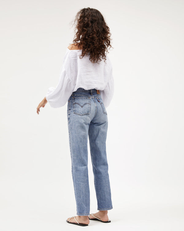 LOUIE CROP - WHITE LINEN
