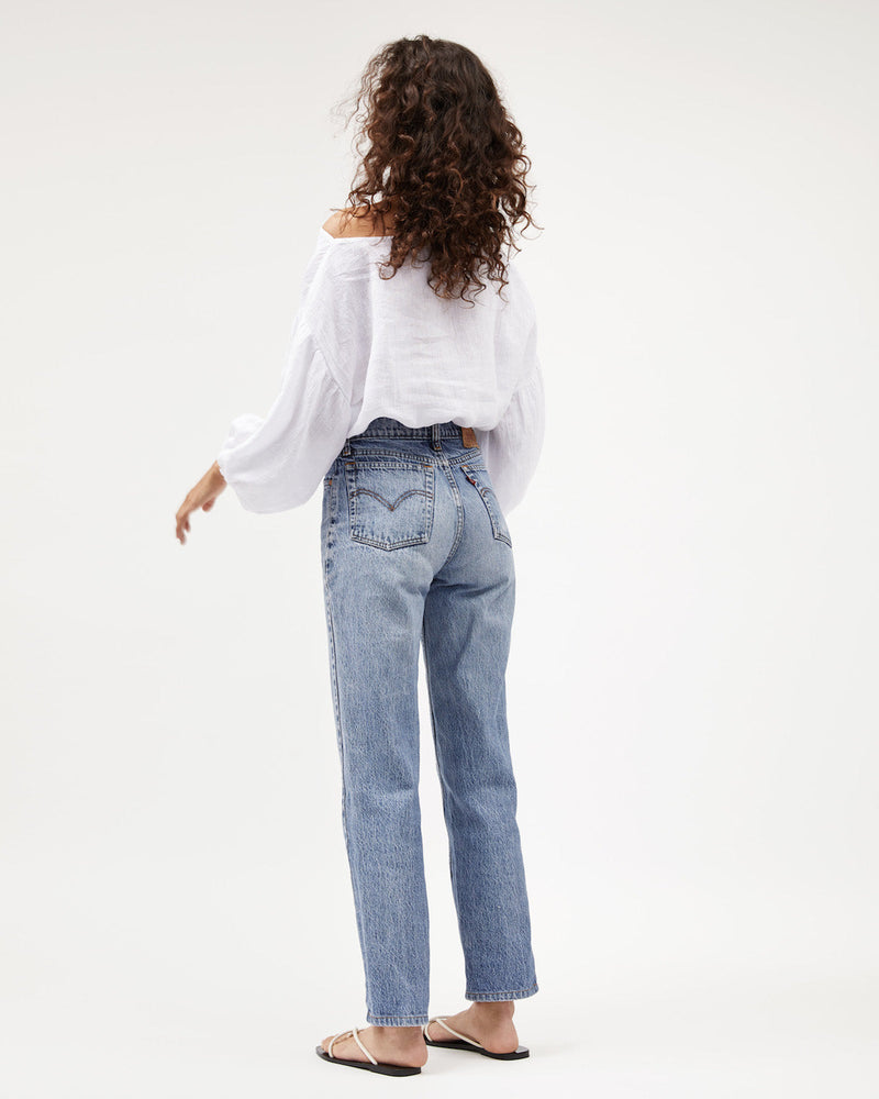 LOUIE CROP - WHITE LINEN