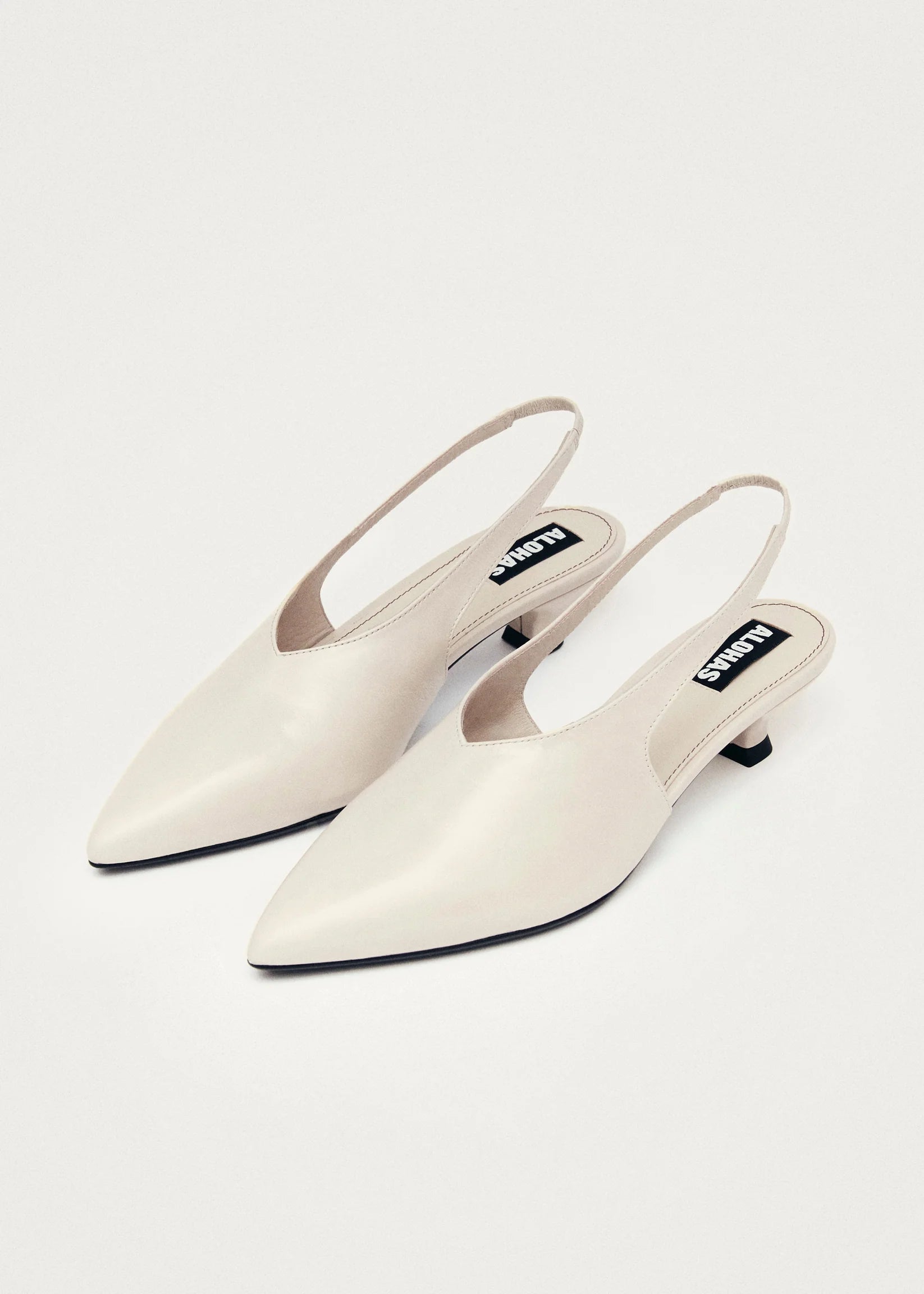 Eros Cream Leather Mules