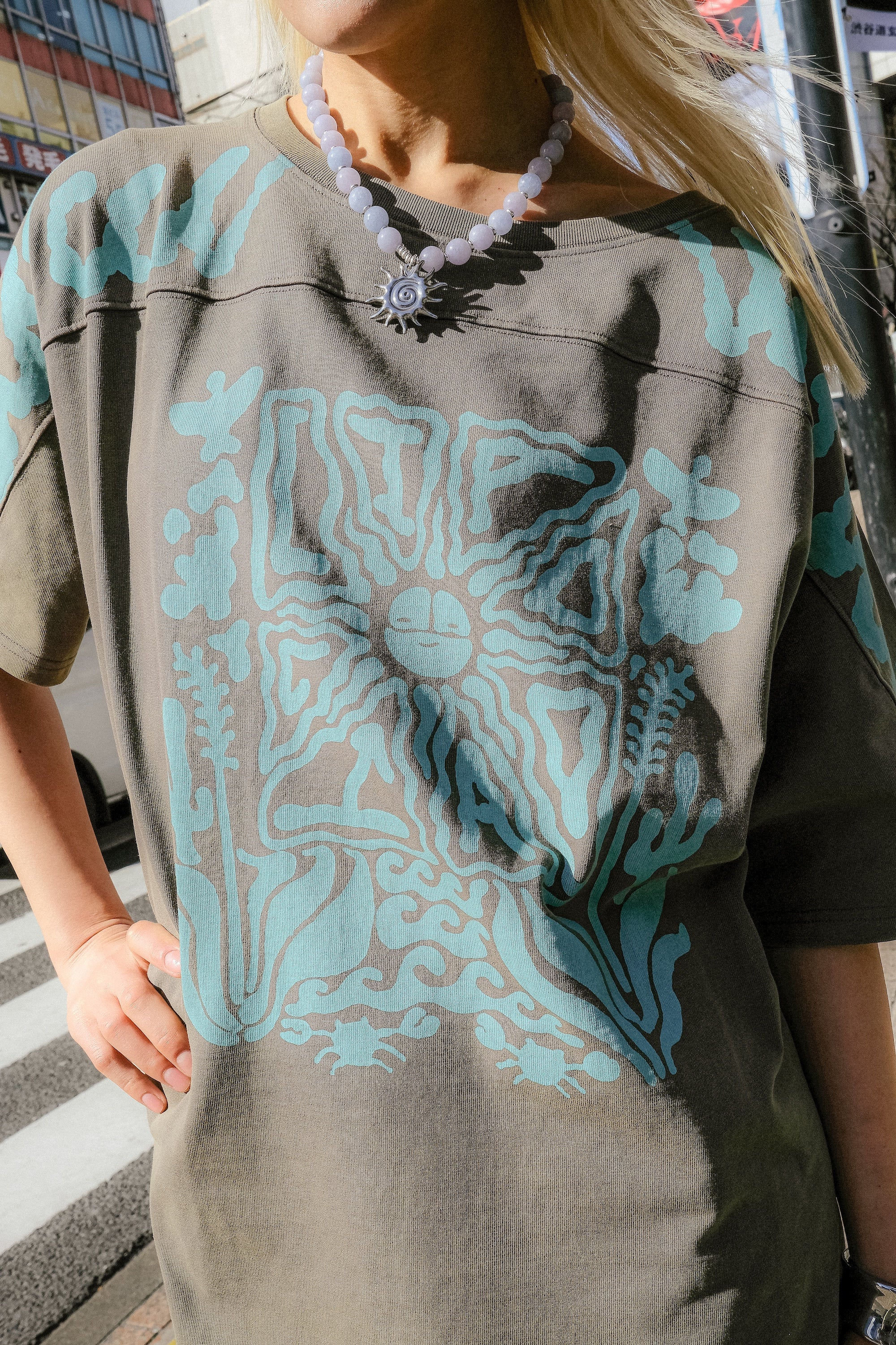 Coral reef tee dress