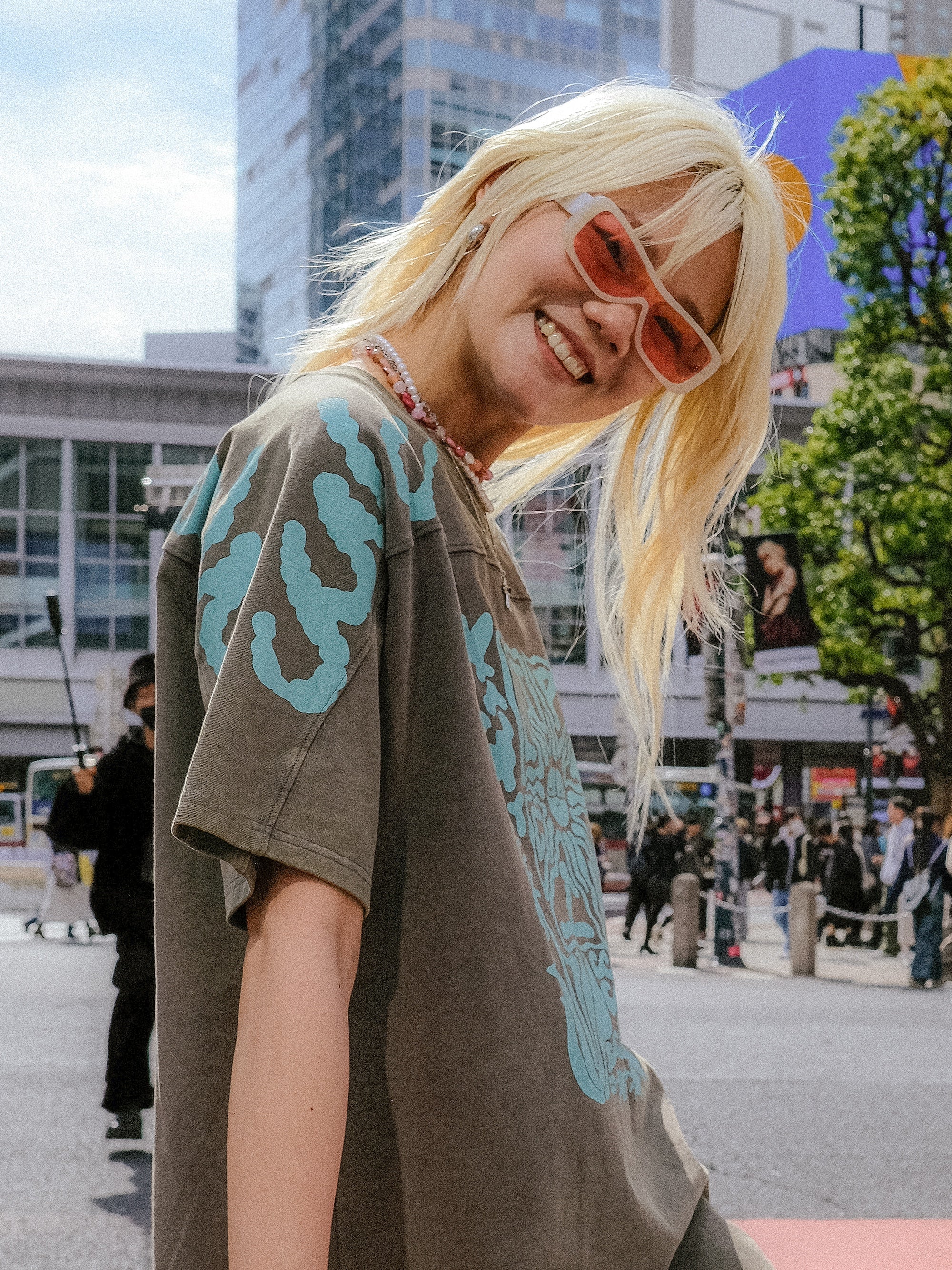Coral reef tee dress
