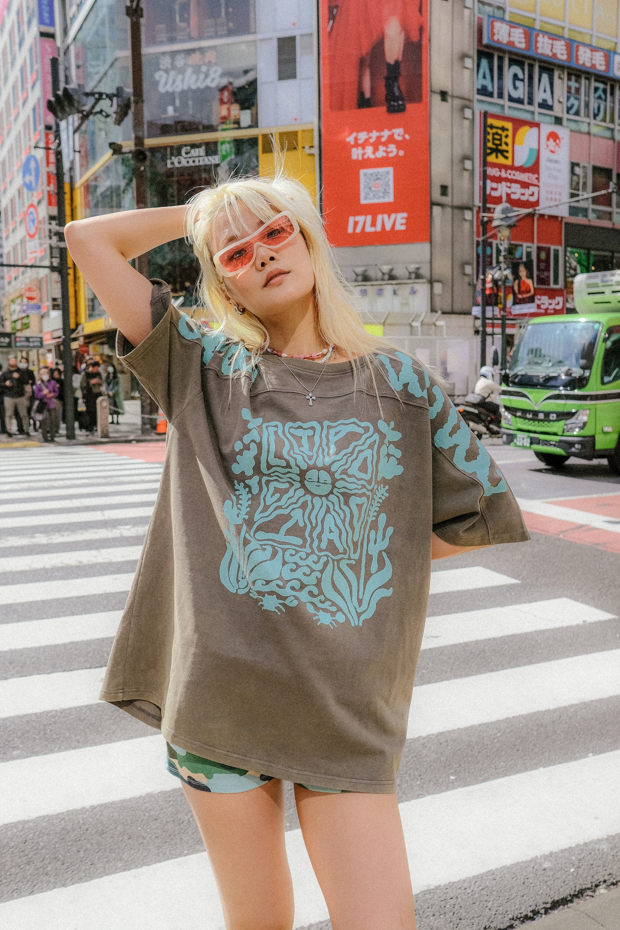 Coral reef tee dress