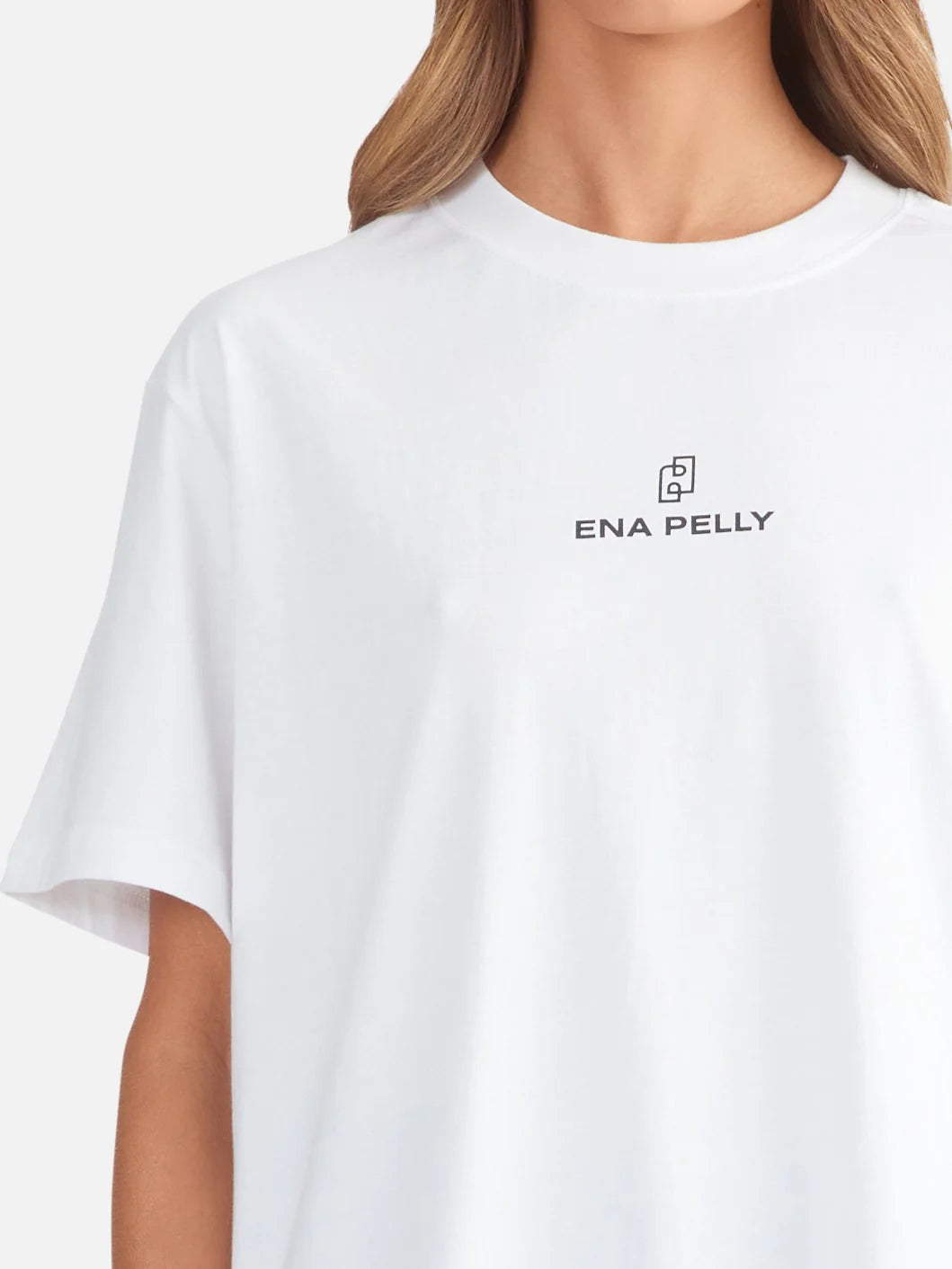 LEXI MONOGRAM TEE - WHITE