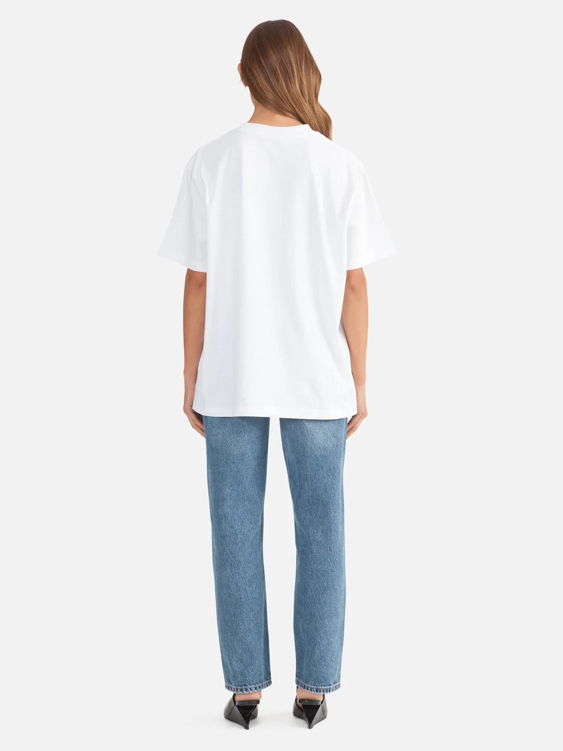 LEXI MONOGRAM TEE - WHITE