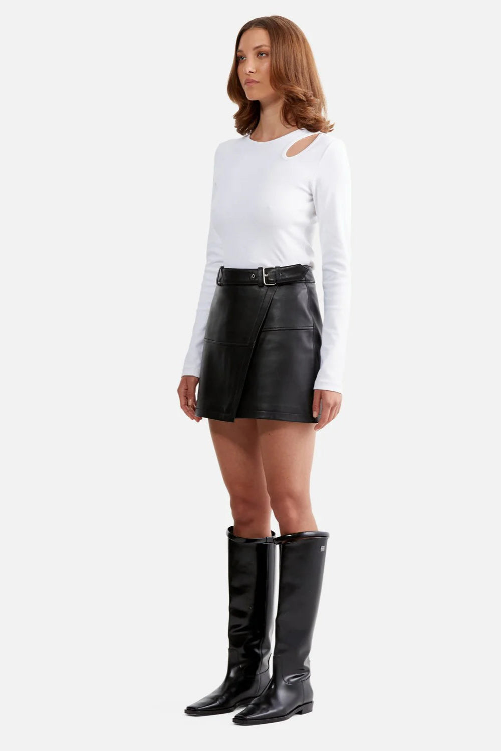 MURPHY LEATHER SKIRT