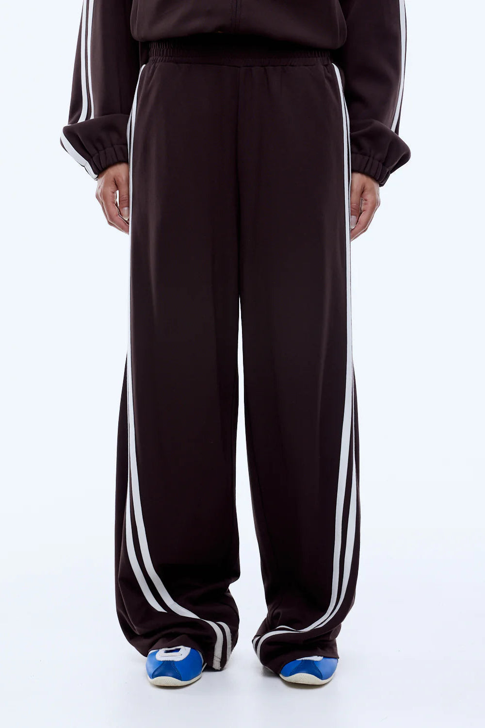 VALENTINA STRIPE PANT - COCOA