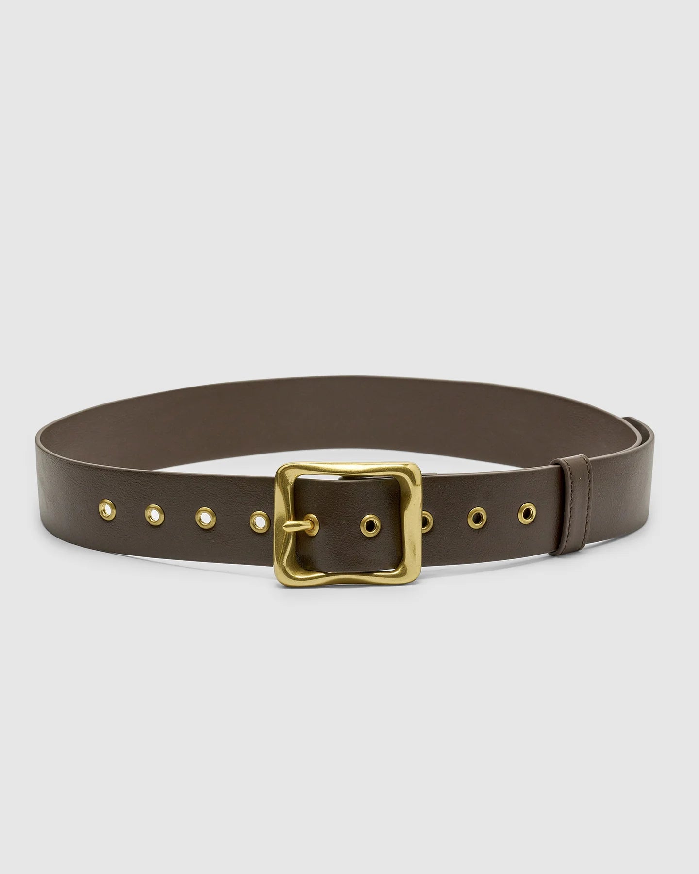 EVERYDAY BUCKLE BELT - CHOCOLATE