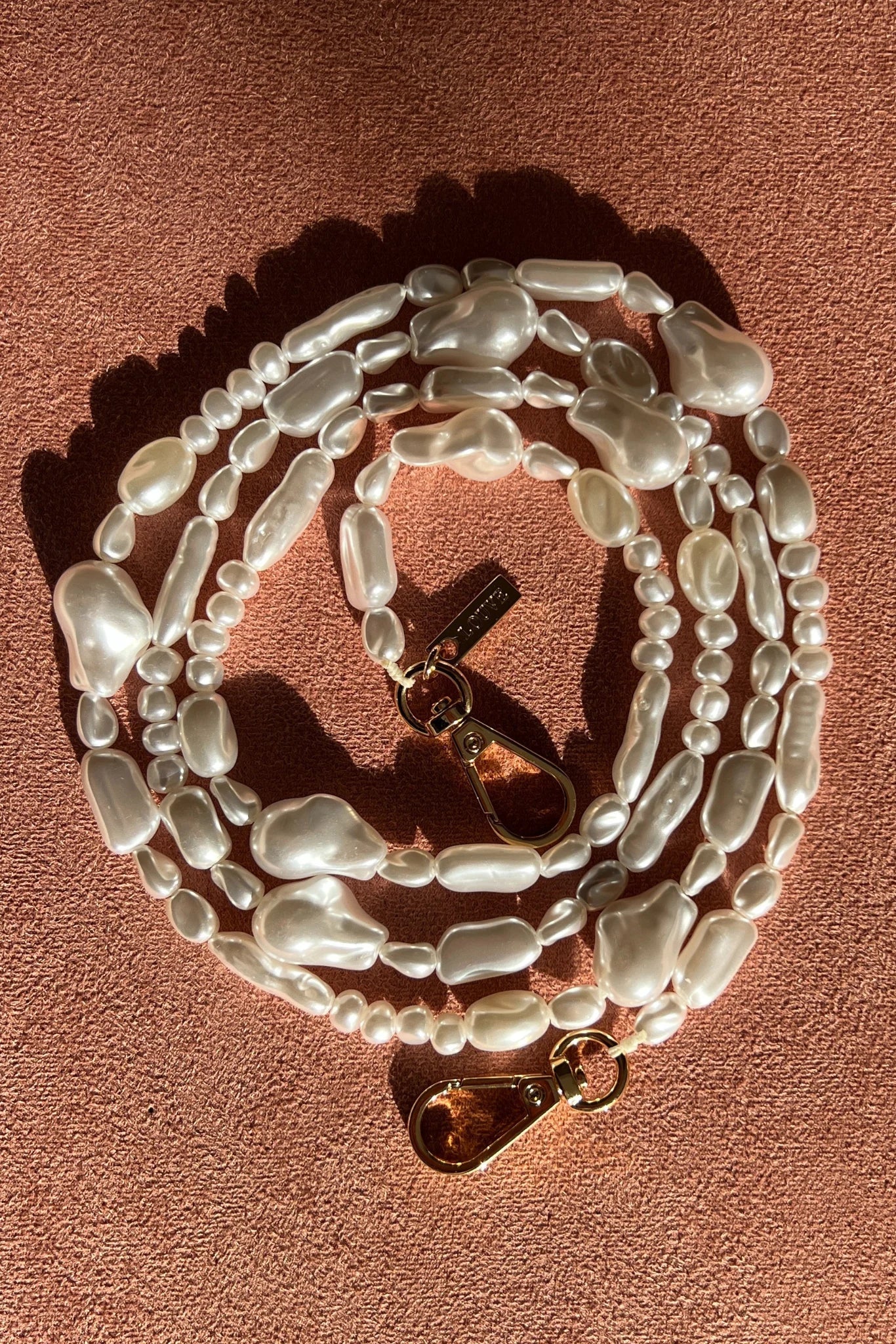Moon Pearl Crossbody Phone Chain