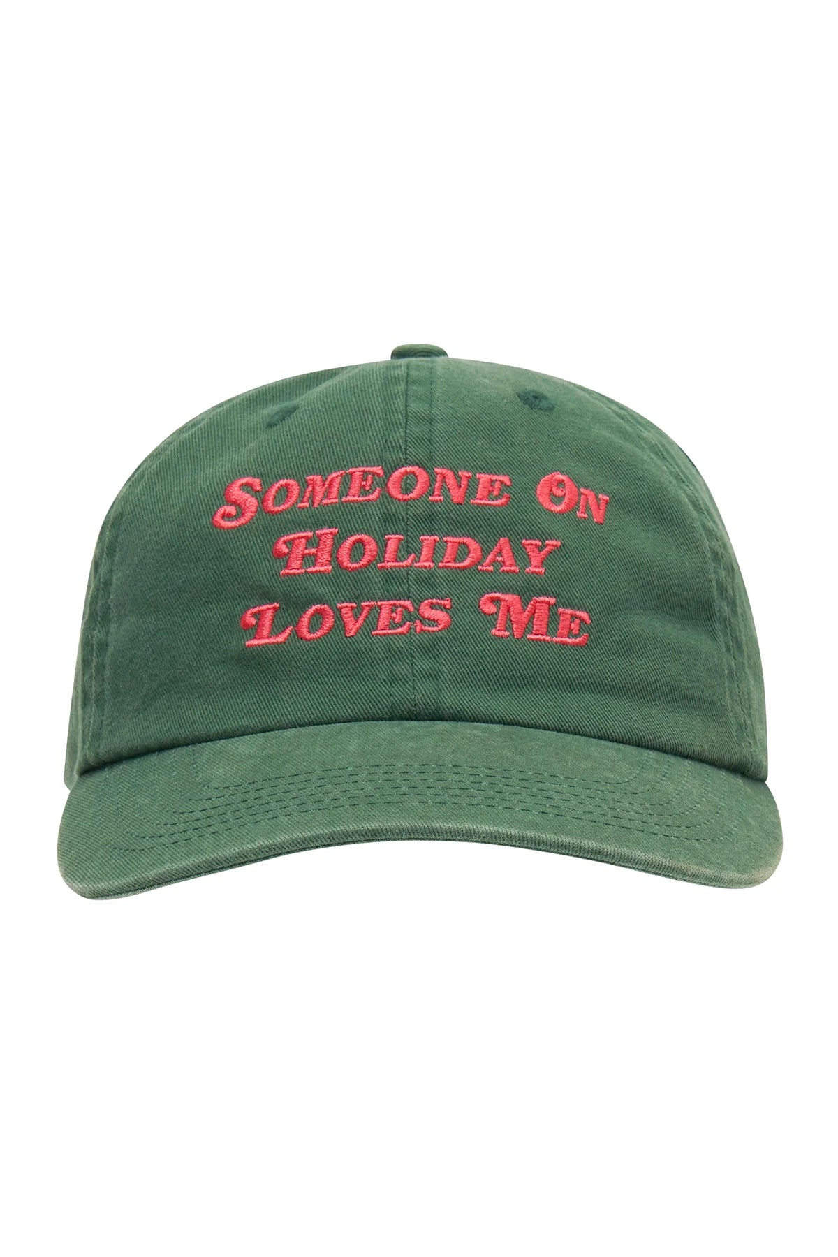 Someone On Holiday Cap - GREEN / PINK