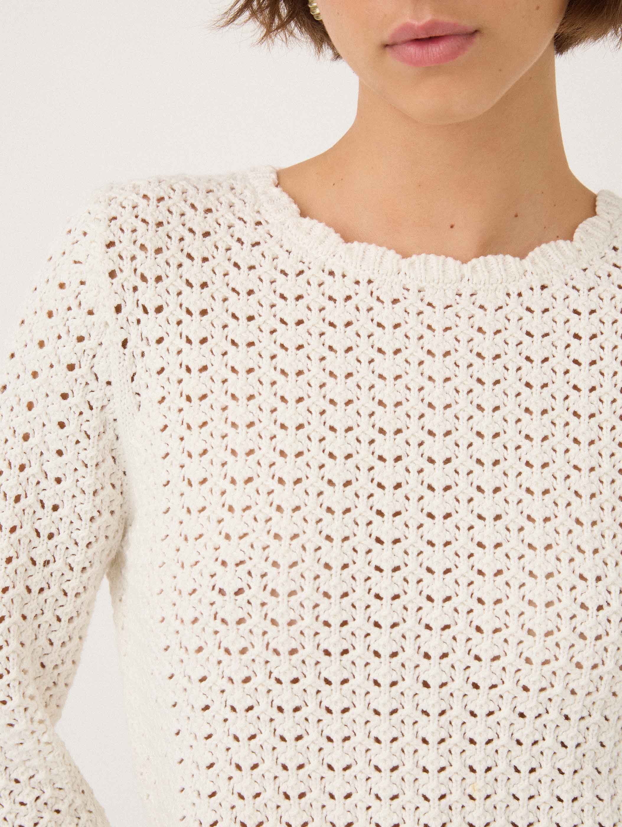 Pointelle Pullover