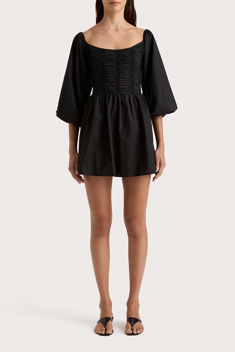 ALMA MINI DRESS - BLACK