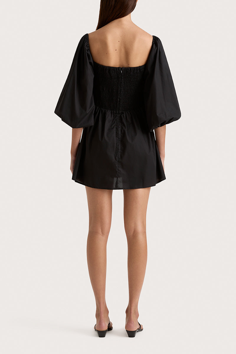 ALMA MINI DRESS - BLACK