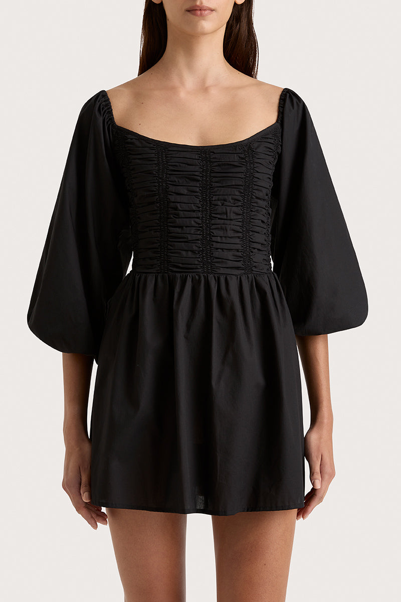 ALMA MINI DRESS - BLACK