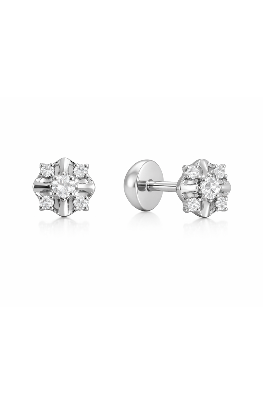 Fleur Stud Silver