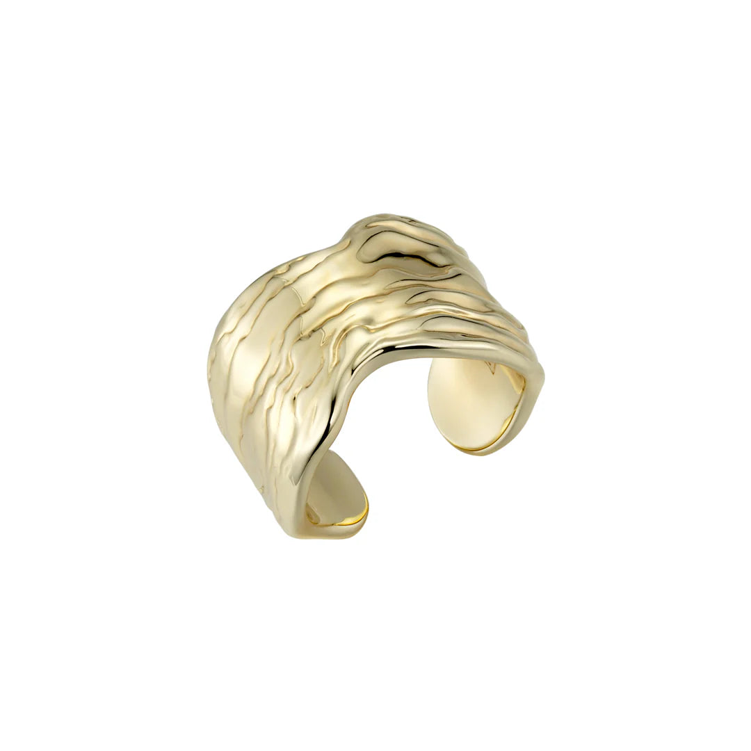 Oyster Shell Ring - 18KT GOLD PLAITING