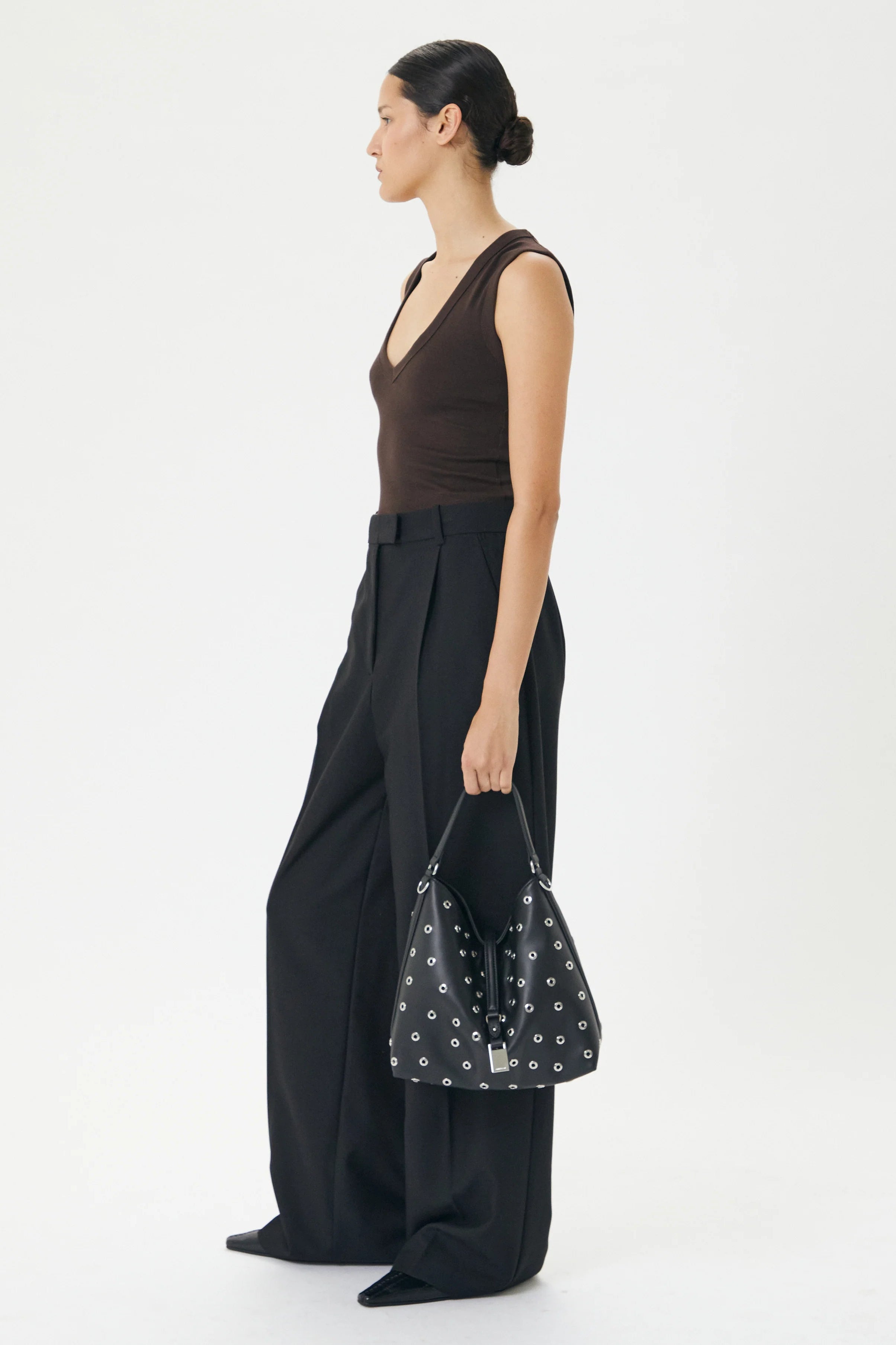 Josie Eyelet Bucket Bag