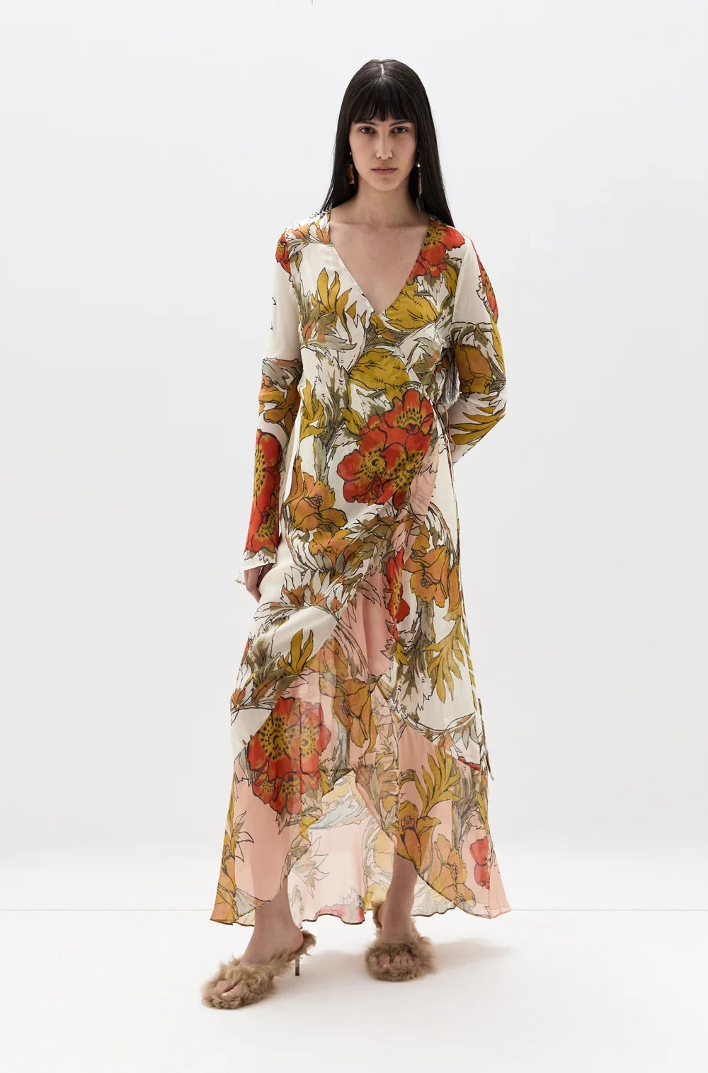 Estella Wrap Maxi Dress