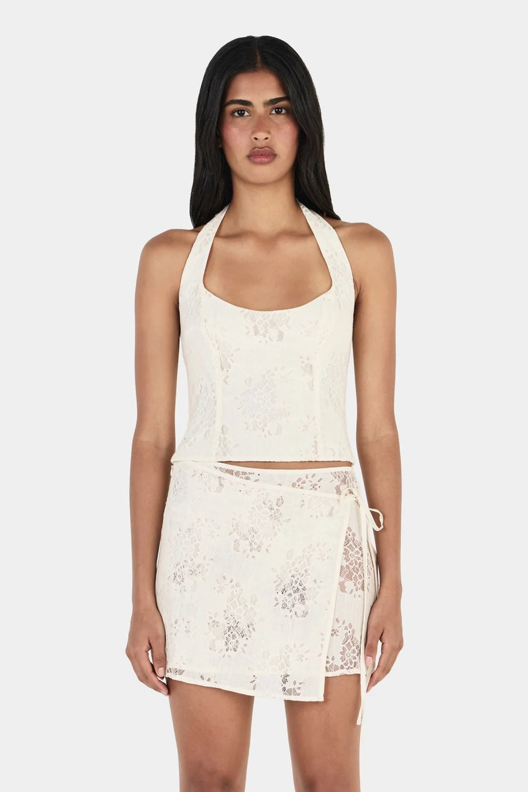 Gem Lace Top Ivory