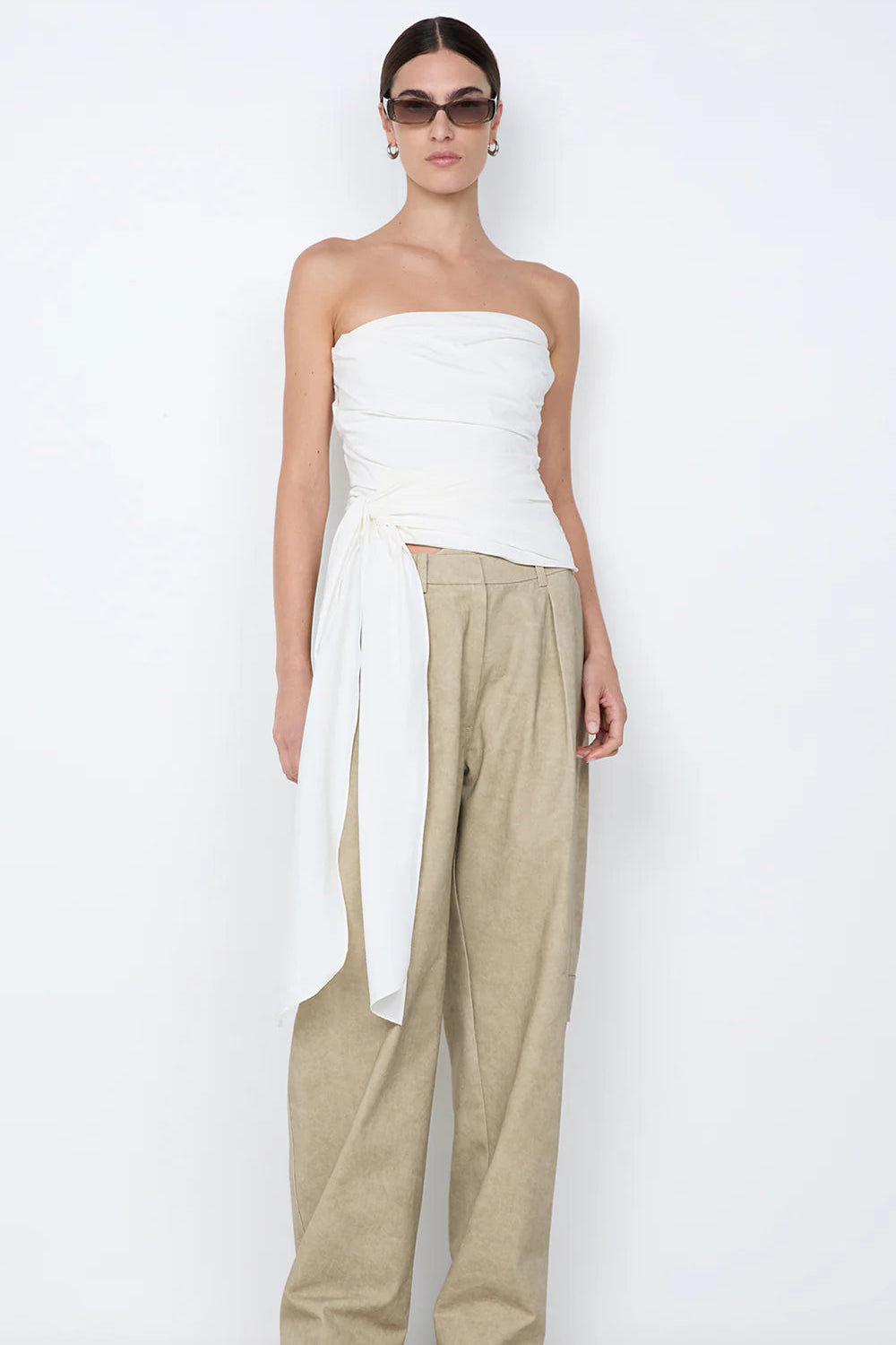 BELLE STRAPLESS TOP - IVORY