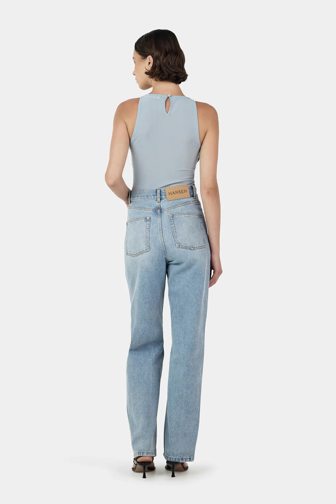 HALSEY MESH TOP - BLUE