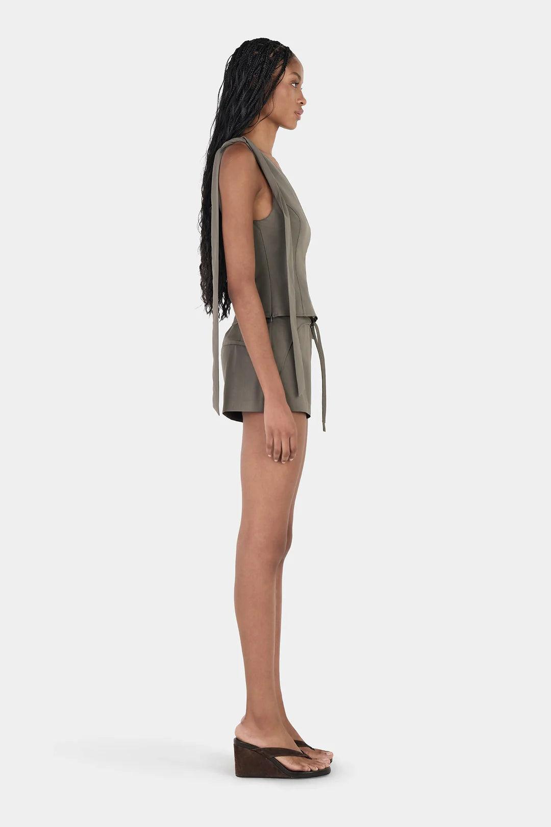Carrie Asym Top Forest