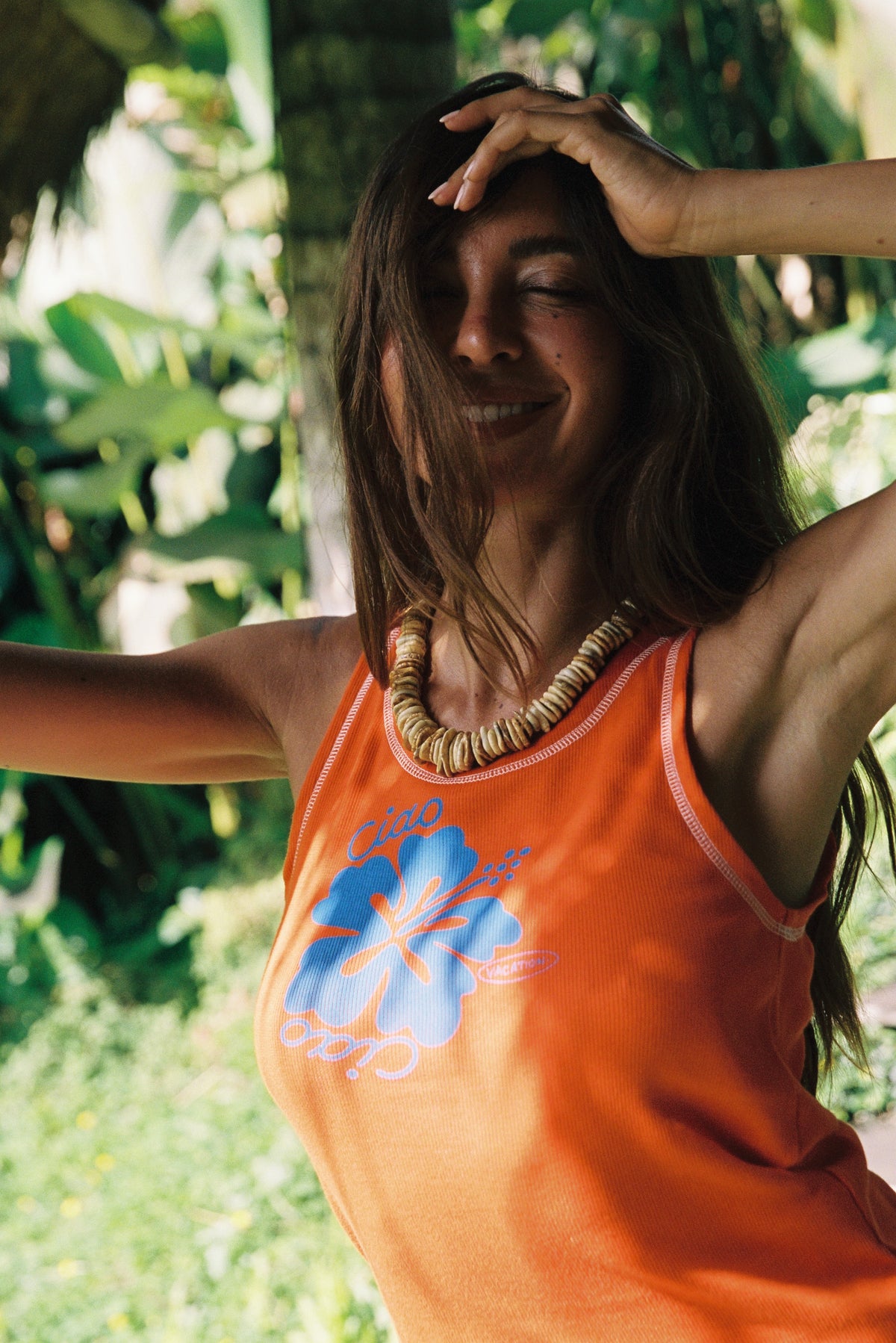HIBISCUS RIBBED TANK