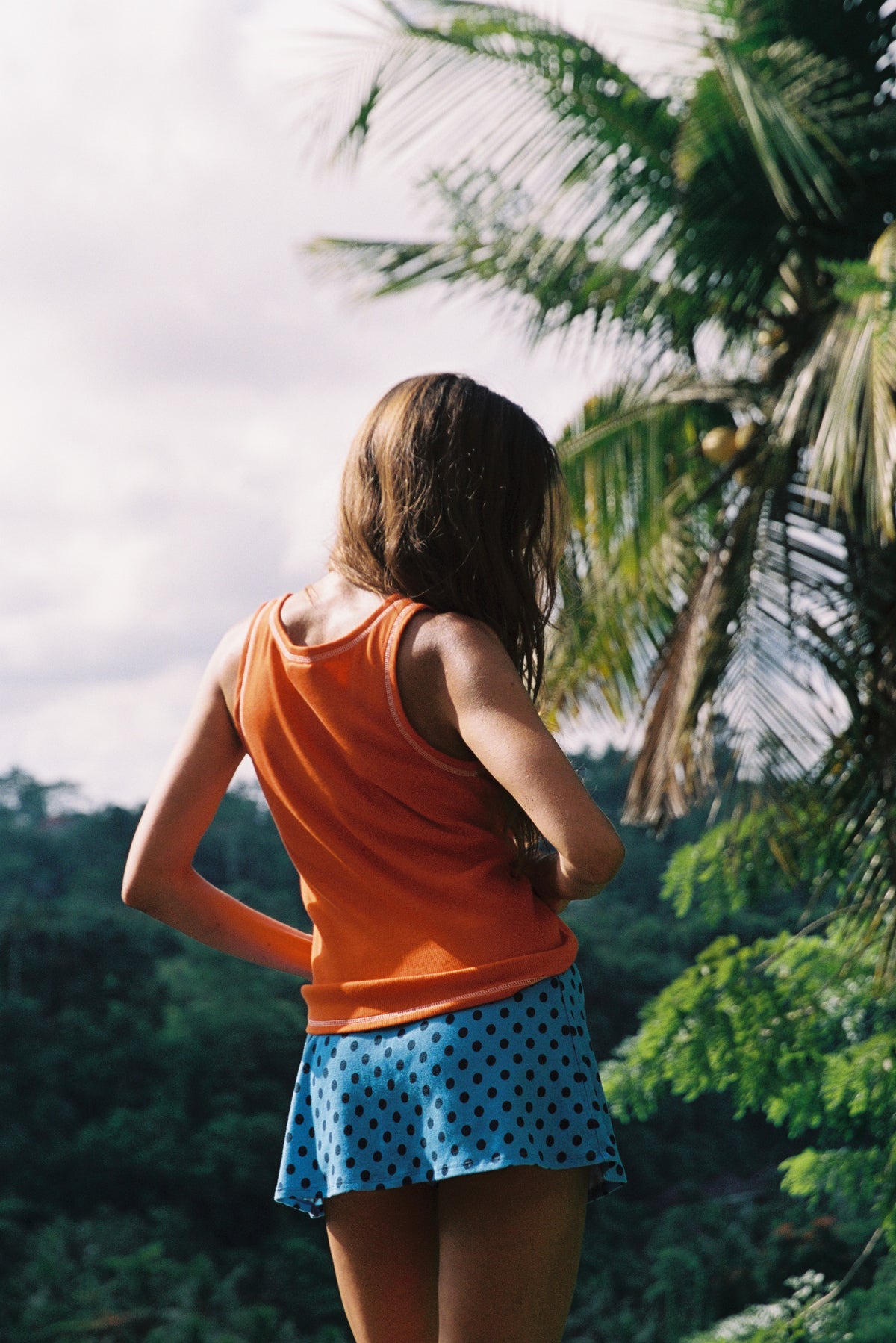 HIBISCUS RIBBED TANK