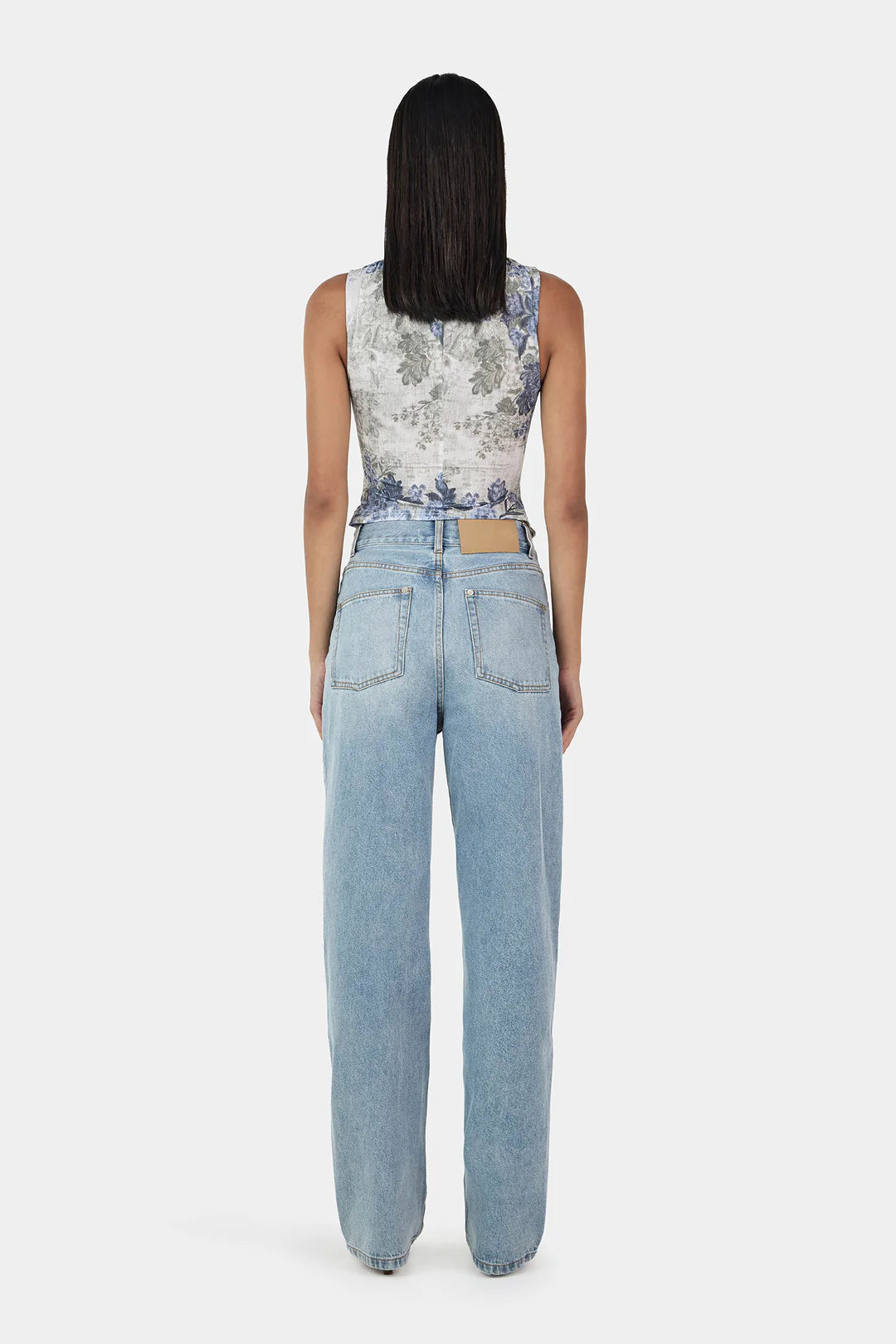 HONEY CORSET TOP BOTANIC DENIM