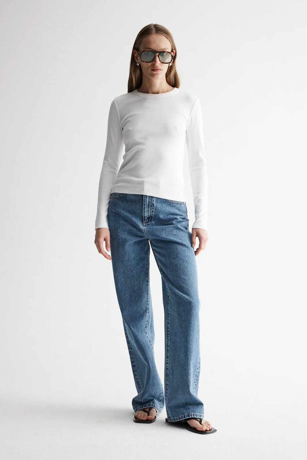 Nola Longsleeve Top - White