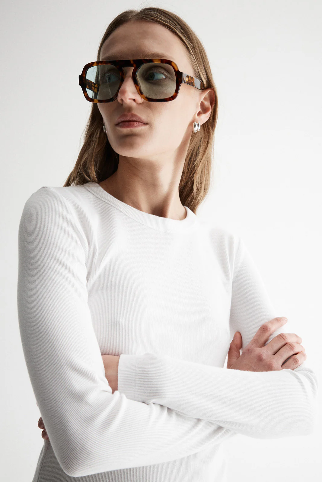 Nola Longsleeve Top - White