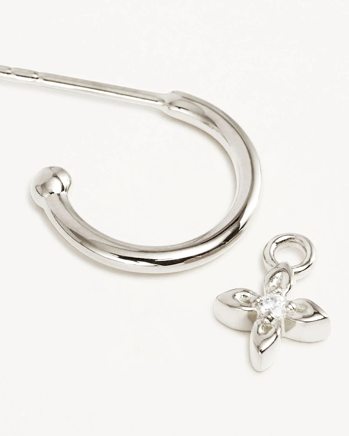 Live in Light Hoop Earrings - Sterling Silver