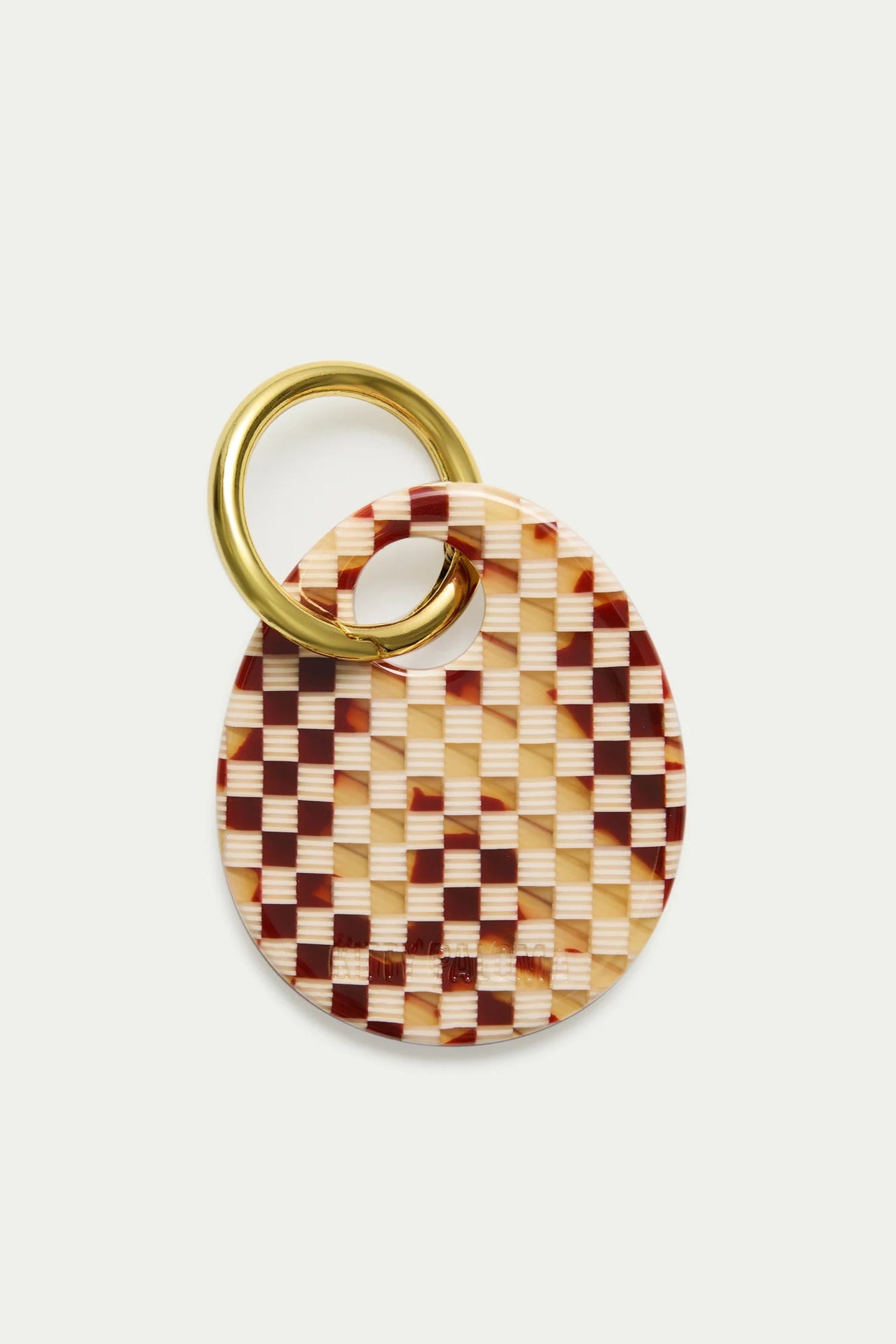 Pendant Keychain - Ginger Checkers