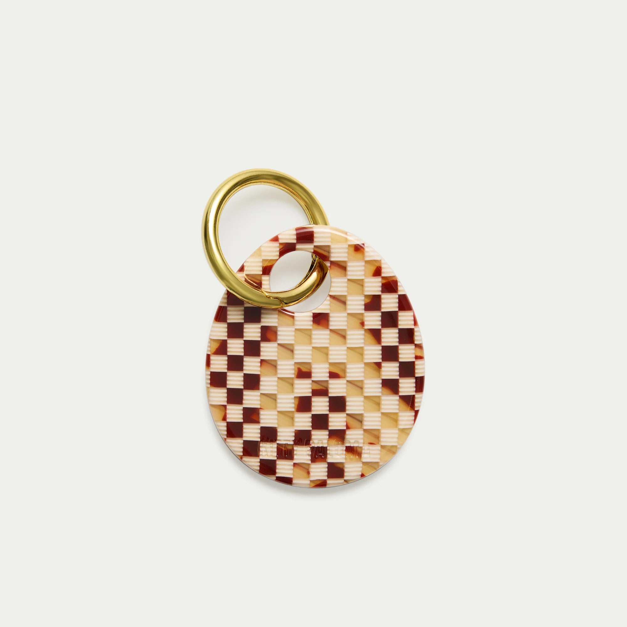 Pendant Keychain - Ginger Checkers