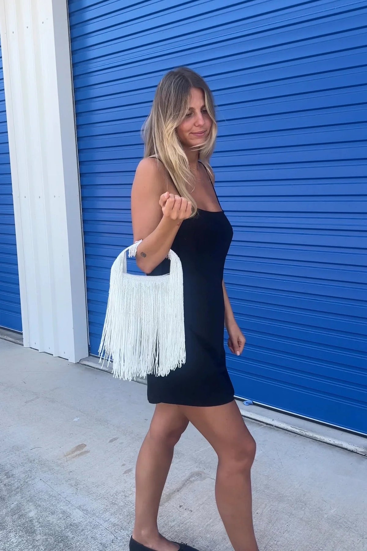 The Dolly Tassel Bag White