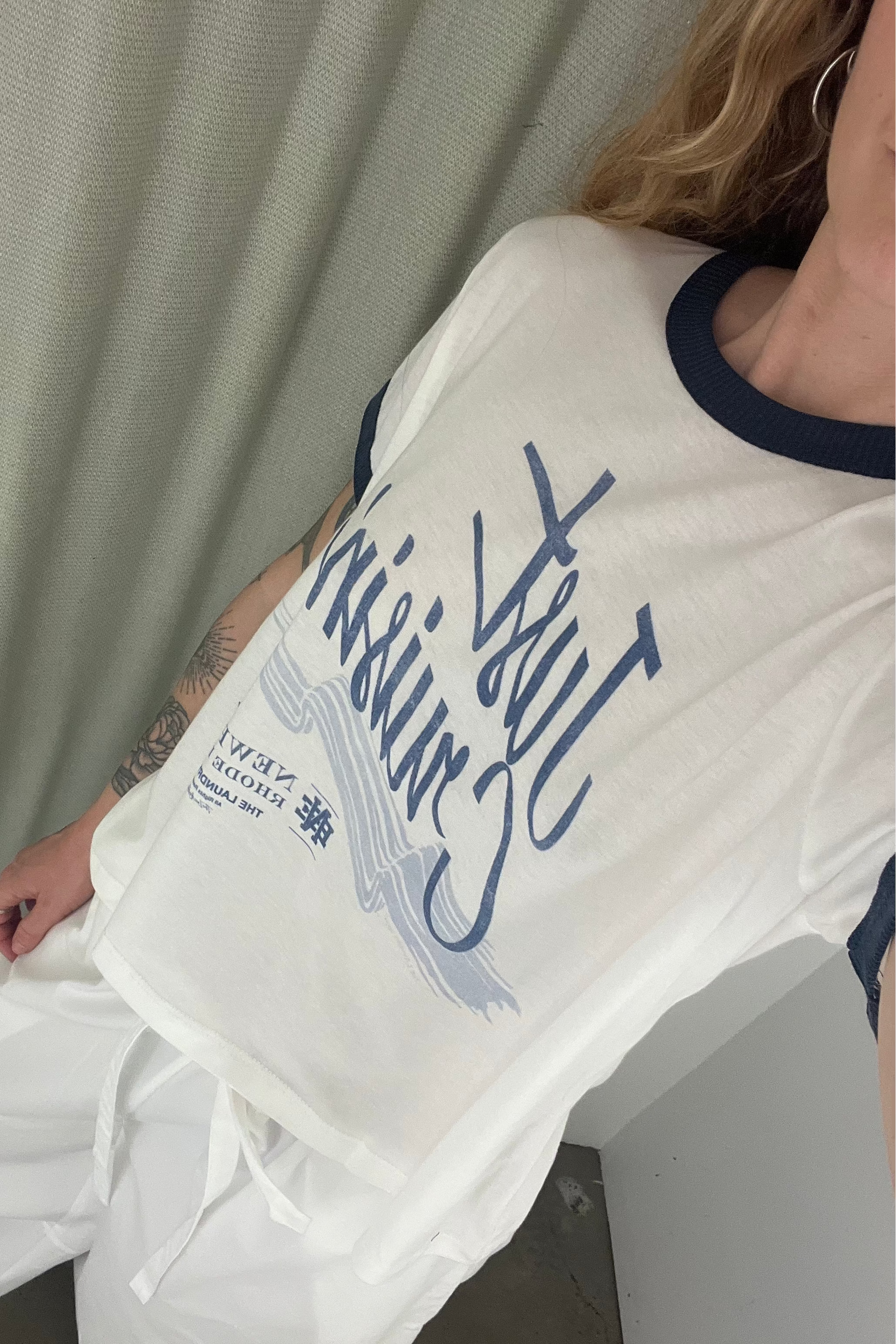 Just Cruisin Rhode Island Perfect Ringer T-Shirt