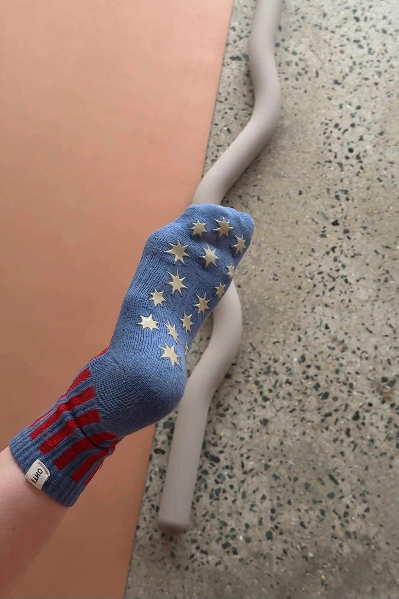 Grip Sock - Blue Stripe