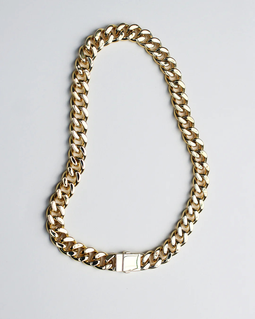 Attitude Statement Curb Chain - 18kt gold plaiting