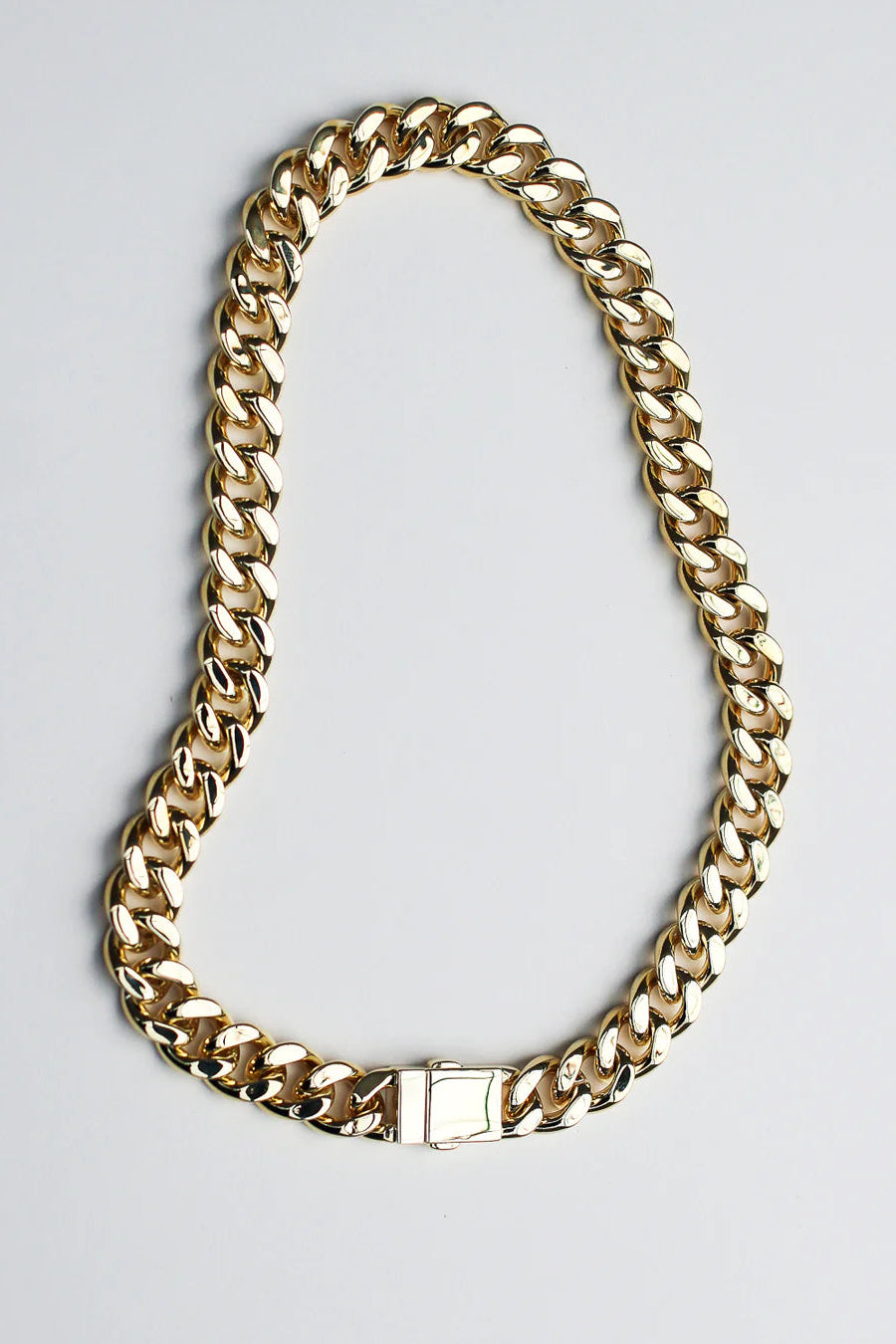 Attitude Statement Curb Chain - 18kt gold plaiting
