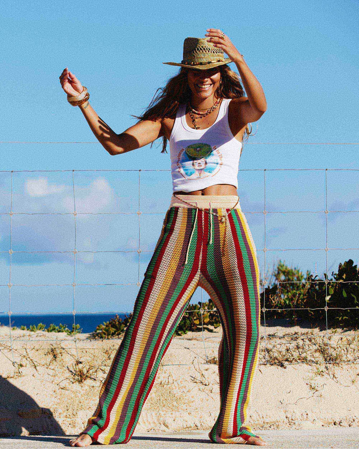 THE CROCHET LEISURE PANT - TULUM